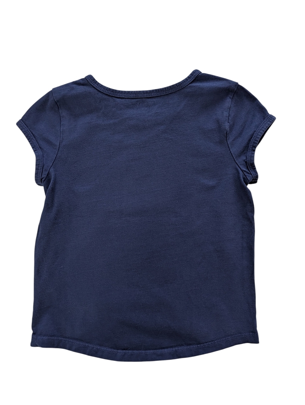 Gymboree Girls Navy Graphic 'Hey Girl' Short Sleeve Tee Cotton Size S (5/6) - Picture 2 of 7